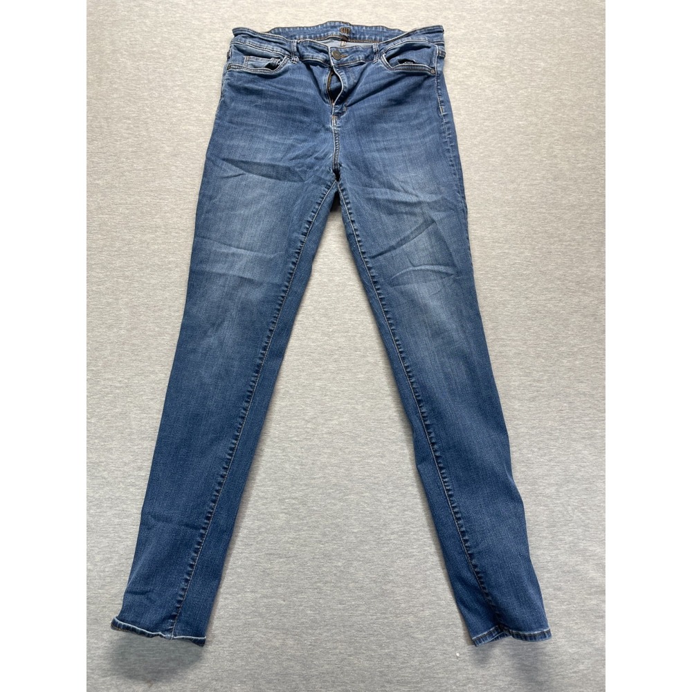 KUT From The Kloth Jeans Womens 16 Blue Denim Medium Wash Streetwear Skinny Leg
